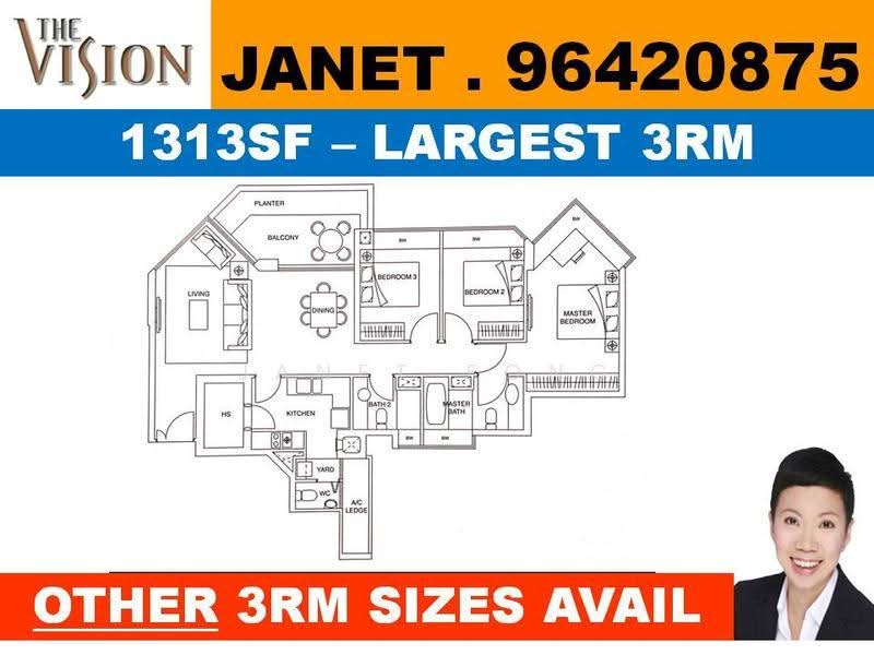 The Vision, 81 West Coast Crescent, Buona Vista / West Coast / Clementi New Town, 3 Bedrooms, 1,313 sqft, Condominium For Rent, by Janet Fong, 18684233 - 3Beds-925sqft - PropertyGuru.com.sg