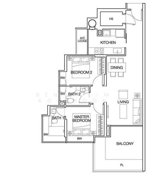 Cityscape at Farrer Park, 101 Mergui Road, Farrer Park / Serangoon Rd, 2 Bedrooms, 969 sqft, Condominium For Rent, by Benny Lim Kok Boon, 18742001 - PropertyGuru.com.sg