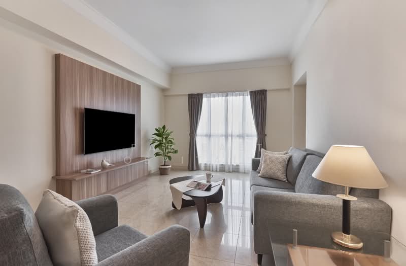 Village Residence Hougang, 1 Hougang Street 91, 3 Bedrooms, 1,066 sqft, Apartment For Rent, by Far East Hospitality, 18763709 - Living Room - PropertyGuru.com.sg