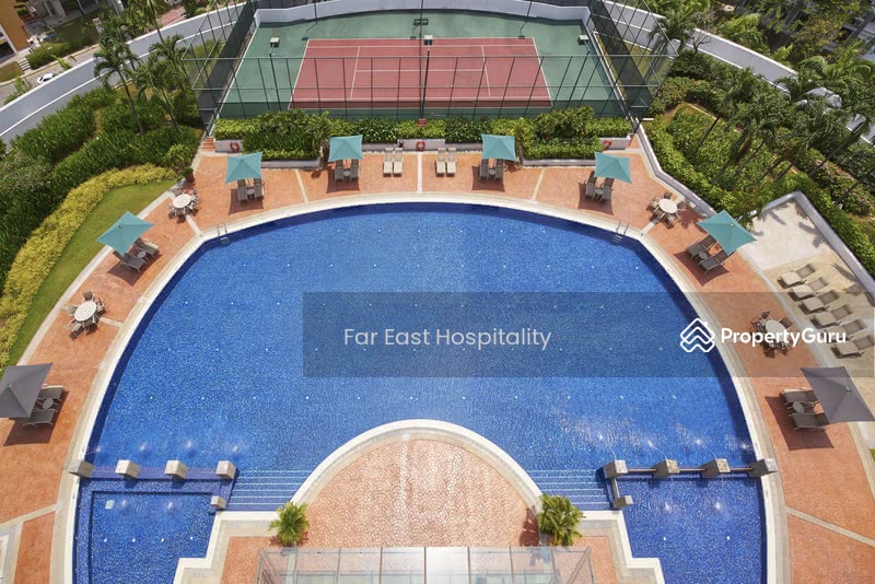 Outdoor Swimming Pool and Tennis Court