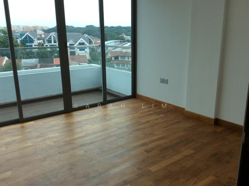 Balcony of bedroom (new curtains incl)