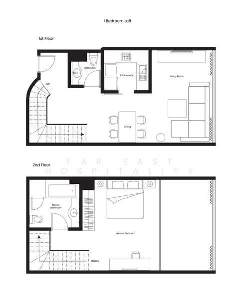 Orchard Scotts Residences, Anthony Road, Orchard / River Valley, 3 Bedrooms, 1,141 sqft, Apartment For Rent, by Far East Hospitality, 18803641 - Loft Floor Plan - PropertyGuru.com.sg