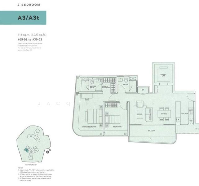Trilight, 9 Newton Road, 2 Bedrooms, 1,227 sqft, Condominium For Rent, by Jacqueline Lee, 18808335 - 2Beds-1,227sqft - PropertyGuru.com.sg