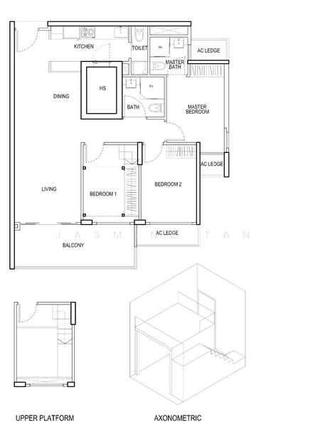 3Beds-1,033sqft