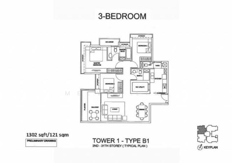 The Vision, 81 West Coast Crescent, 3 Bedrooms, 1,300 sqft, Condominium For Rent, by Melvin Lim, 18838455 - 3Beds-1,108sqft - PropertyGuru.com.sg