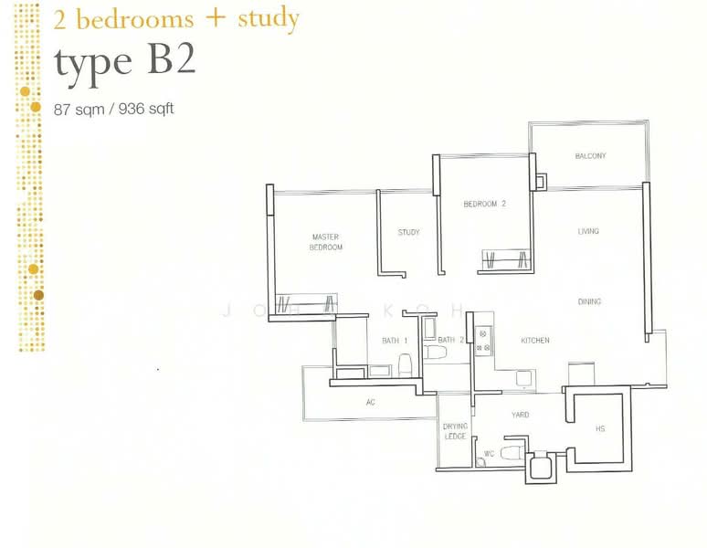 Waterview, 91 Tampines Avenue 1, 2 Bedrooms, 936 sqft, Condominium For Rent, by John Koh, 18839579 - 2Beds-624sqft - PropertyGuru.com.sg