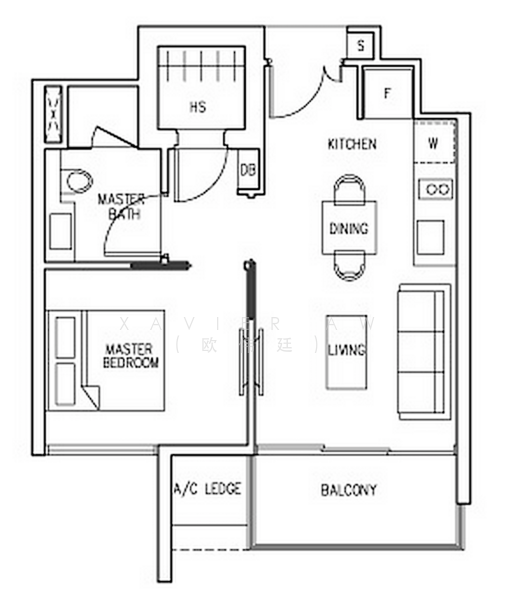 1Bed-474 sqft