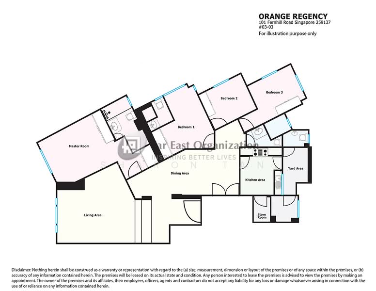 Orange Regency, 101 Fernhill Road, 4 Bedrooms, 2,433 sqft, Apartment For Rent, by Sharon Tan, 18901158 - PropertyGuru.com.sg