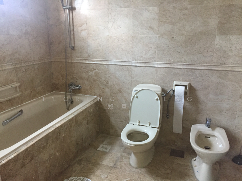 master bathroom has bathtab and 2 sink 2 water closet