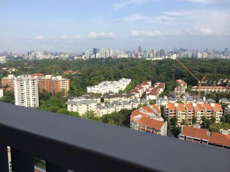 Aerial view from balcony