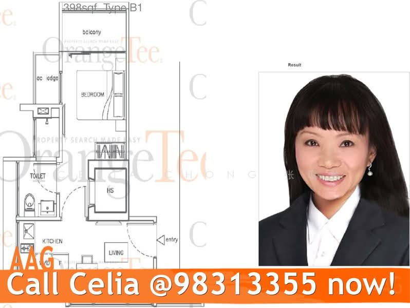 Viva Vista, 3 South Buona Vista Road, 1 Bedroom, 398 sqft, Condominium For Rent, by Celia Chong 张瑂籣, 18990748 - 1Bed-398 sqft - PropertyGuru.com.sg