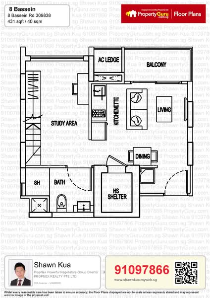 8 Bassein, 8 Bassein Road, 1 Bedroom, 431 sqft, Condominium For Rent, by Shawn Kua, 19000740 - PropertyGuru.com.sg