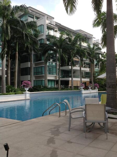 Unit is near corner of pool