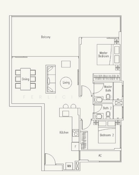 WaterScape @ Cavenagh, 65 Cavenagh Road, 2 Bedrooms, 1,184 sqft, Apartment For Rent, by Ferlicia Lim, 19029634 - PropertyGuru.com.sg