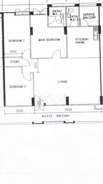 3Bed-1,152 sqft