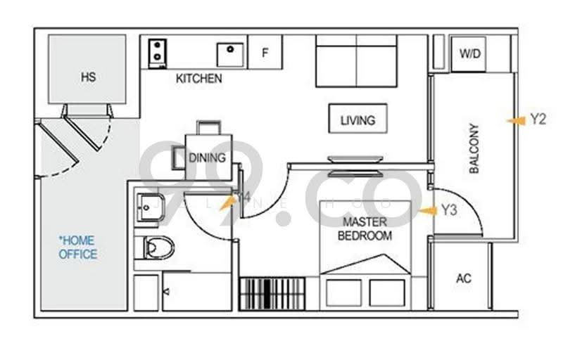 Guillemard Edge, 38 Lorong 30 Geylang, Eunos / Geylang / Paya Lebar, 1 Bedroom, 441 sqft, Condominium For Rent, by Jolene Hoo, 19116680 - PropertyGuru.com.sg
