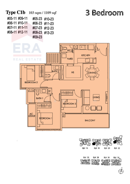 Bedok Residences, 24 Bedok North Drive, 3 Bedrooms, 1,109 sqft, Condominium For Rent, by Bryan Koh, 19142127 - PropertyGuru.com.sg