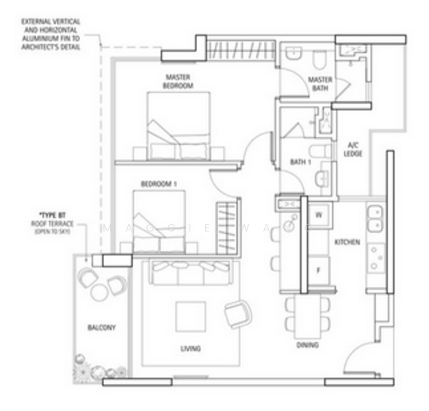 2Beds-883sqft