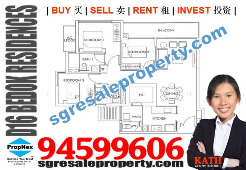 3Bed-1,076 sqft