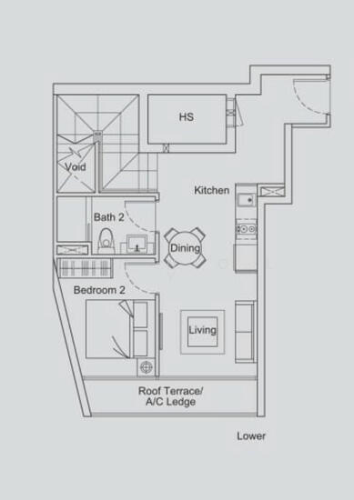 [No Longer Available] Urban Lofts, 89 Rangoon Road, 2 Bedrooms, 1195 ...