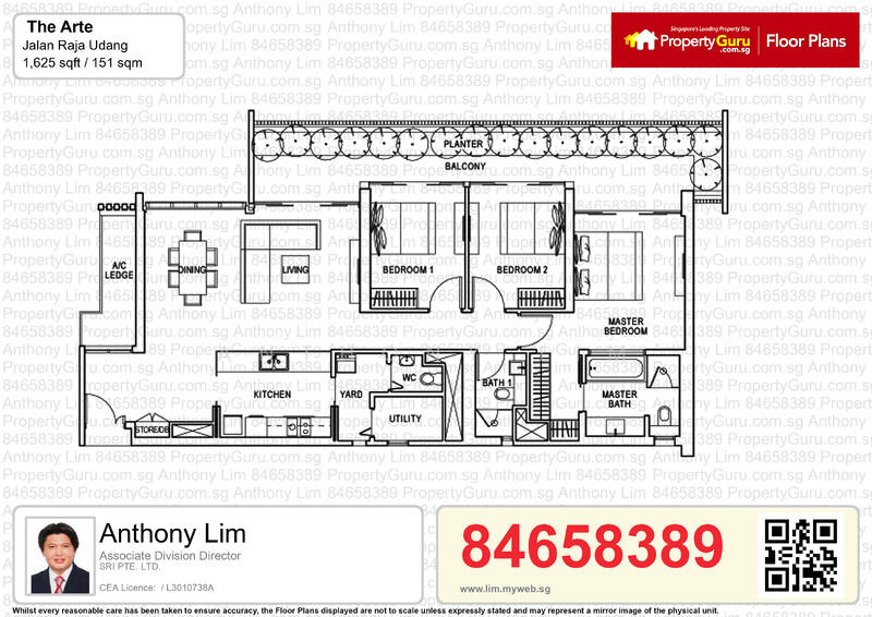 The Arte, 21 Jalan Raja Udang, 3 Bedrooms, 1,625 sqft, Condominium For Rent, by Anthony Lim, 19250587 - PropertyGuru.com.sg