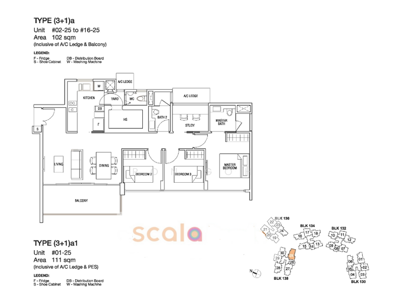 2Beds-1,184sqft