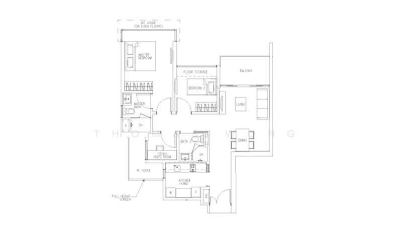 H2O Residences, 38 Fernvale Link, 2 Bedrooms, 883 sqft, Condominium For Rent, by Thomas Wong, 19298257 - PropertyGuru.com.sg