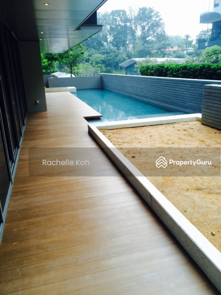 Garden space next to private pool