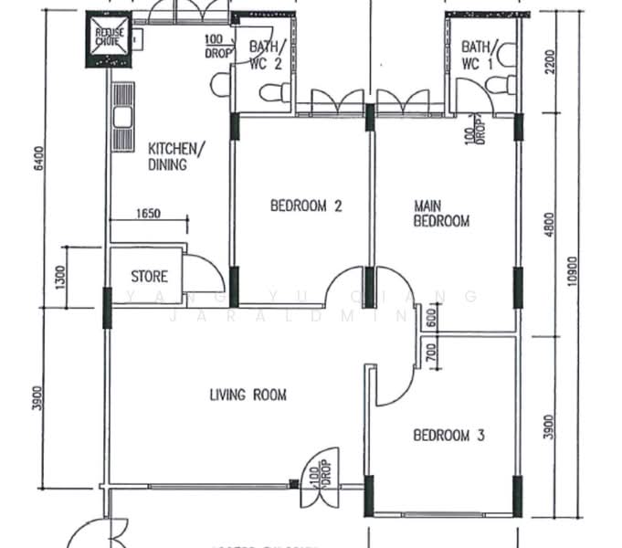 395 Yishun Ring Road, 395 Yishun Ring Road, 3 Bedrooms, 904 sqft, HDB Flat For Rent, by Yang Yu Qiang Jaraldmine, 19335596 - PropertyGuru.com.sg