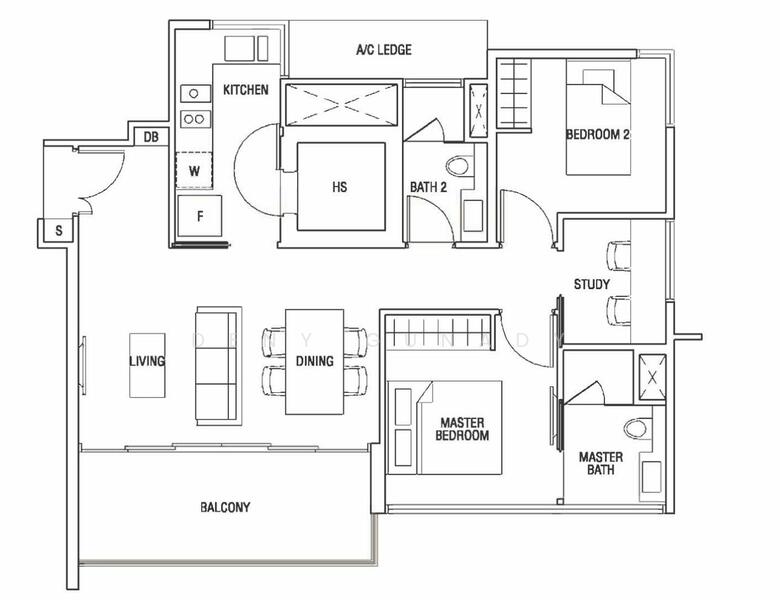 The Scala @ Lorong Chuan, 120 Serangoon Avenue 3, Hougang / Punggol / Sengkang, 2 Bedrooms, 904 sqft, Condominium For Rent, by Deny Gunady, 19343536 - PropertyGuru.com.sg