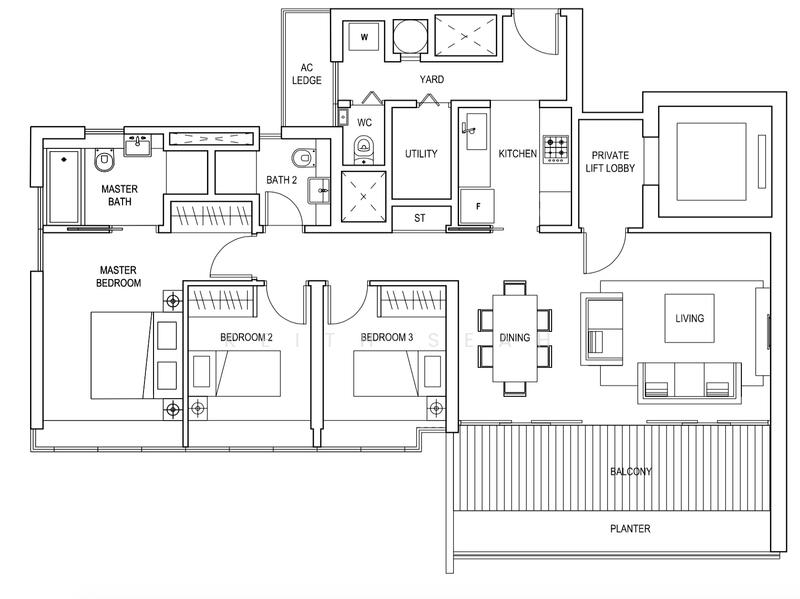 2Beds-1,001sqft