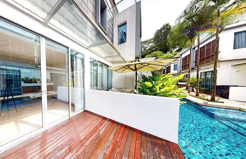 Greenwood Mews, 271 Greenwood Avenue, Newton / Novena, 5 Bedrooms, 3,154 sqft, Cluster House For Sale, by Xavier Aw (欧伟廷), 19380085 - Patio - PropertyGuru.com.sg