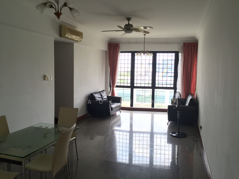 Eastpoint Green, 1 Simei Street 3, Pasir Ris / Tampines, Room Rental, 1,130 sqft, Condominium For Rent, by Paul Tan, 19385131 - Living Hall over looking the pool - PropertyGuru.com.sg