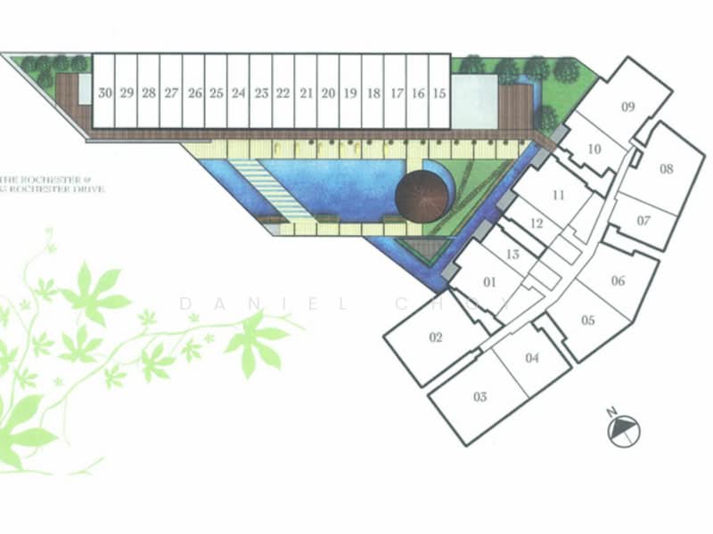 The Rochester Residences, 33 Rochester Drive, 1 Bedroom, 872 sqft, Apartment For Rent, by Daniel Choy, 19393430 - The Rochester Site Plan - PropertyGuru.com.sg