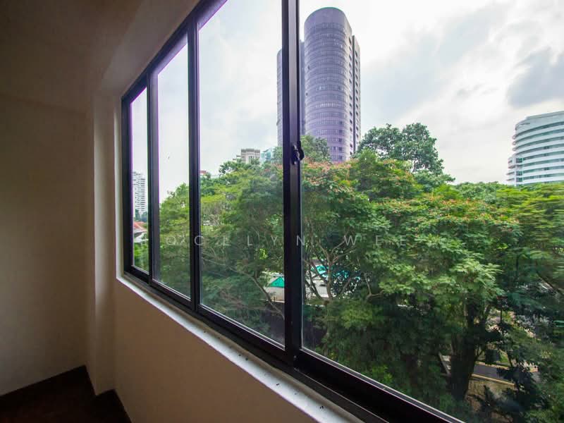 Kum Hing Court, 36 Tomlinson Road, 3 Bedrooms, 1,625 sqft, Apartment For Rent, by Jocelyn Wee, 19413427 - Views from Bedroom 2 - PropertyGuru.com.sg