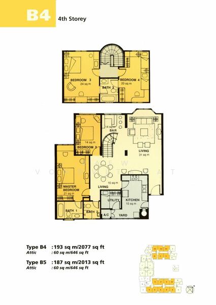 4Bed-2,207 sqft