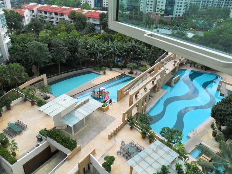 Goldenhill Park Condo, 60 Mei Hwan Drive, 3 Bedrooms, 1,313 sqft, Condominium For Rent, by Linda Lin, 19459861 - Pool view from apartment - PropertyGuru.com.sg