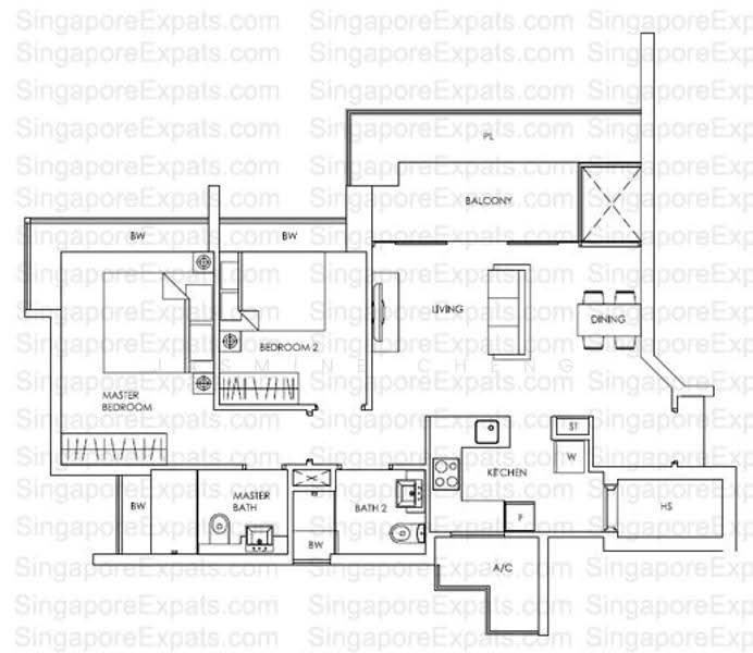 2Bed-926 sqft