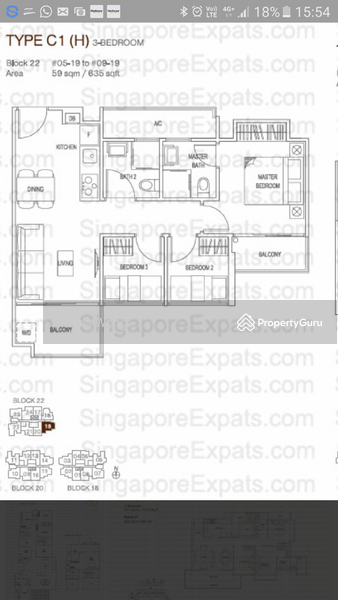 3Beds-635sqft