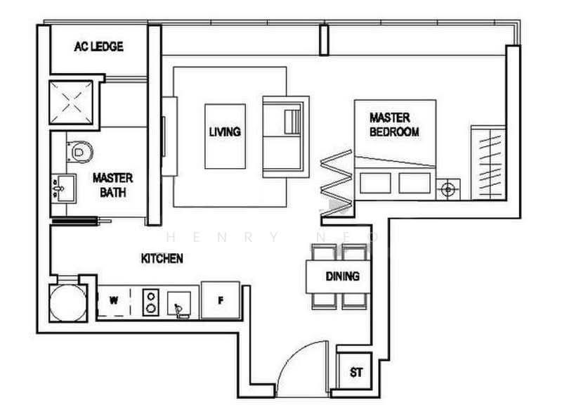 Skyline Residences, 610 Telok Blangah Road, 1 Bedroom, 484 sqft, Condominium For Rent, by Henry Neo, 19478392 - PropertyGuru.com.sg
