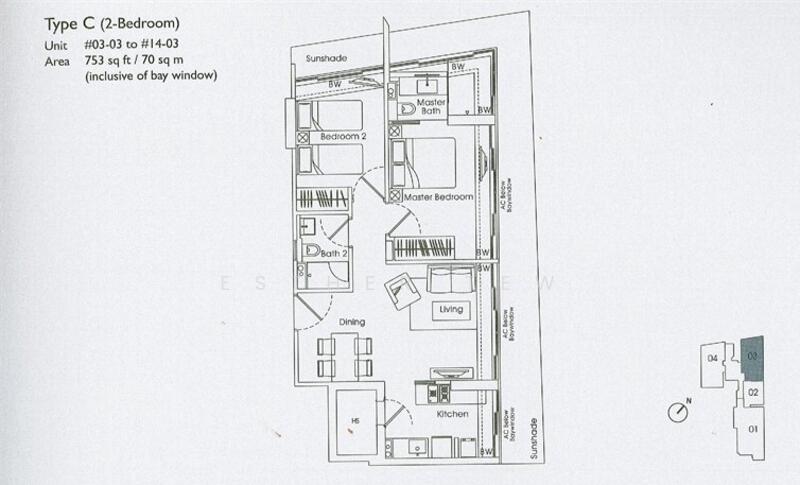 The Axis, 47 Mandalay Road, 2 Bedrooms, 752 sqft, Apartment For Rent, by Esther Tew, 19479285 - 2Beds-753sqft - PropertyGuru.com.sg