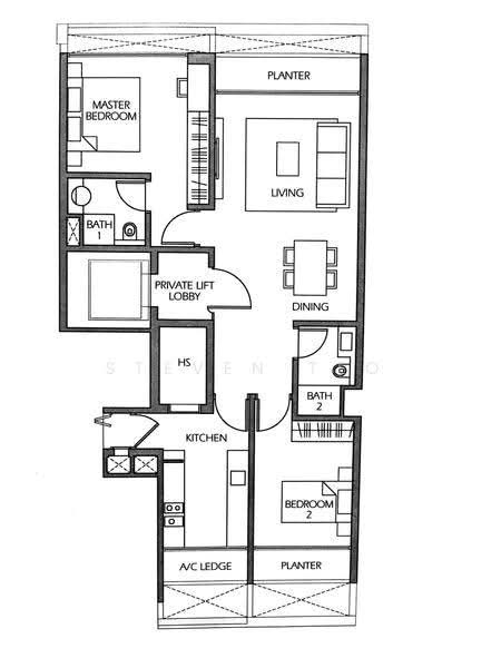 Urban Suites @ Hullet Road, 3 Hullet Road, Orchard / River Valley, 2 Bedrooms, 1,044 sqft, Condominium For Rent, by Steven Teo, 19501645 - PropertyGuru.com.sg