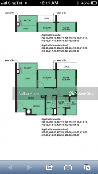 2Beds-667sqft