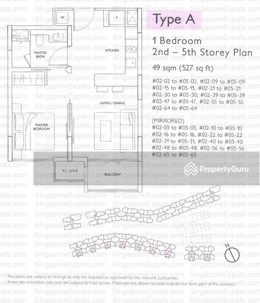 1Beds-527sqft