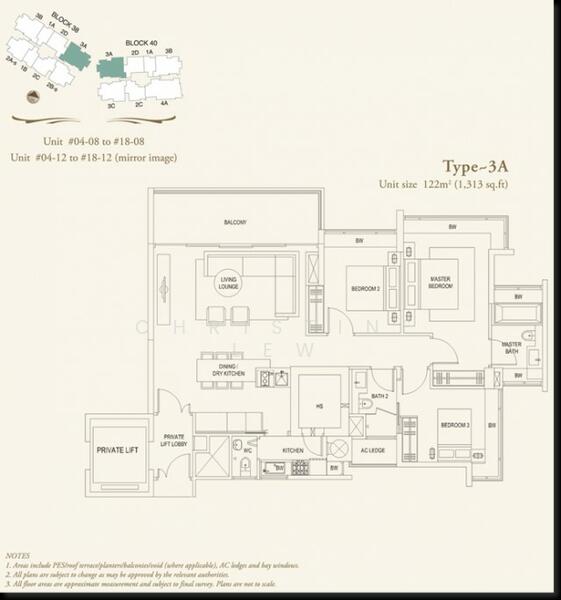 3Beds-1,313sqft