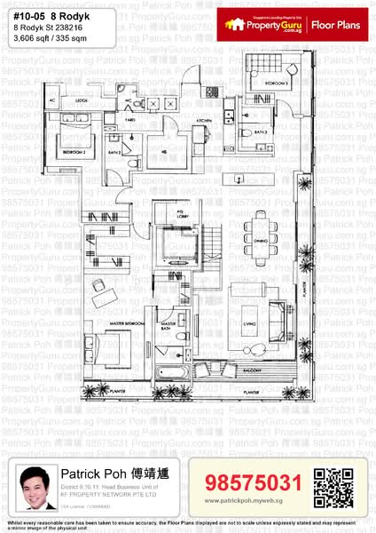 8 Rodyk, 8 Rodyk Street, 4 Bedrooms, 3,605 sqft, Condominium For Rent, by Patrick Poh 傅靖尰, 19632690 - PropertyGuru.com.sg