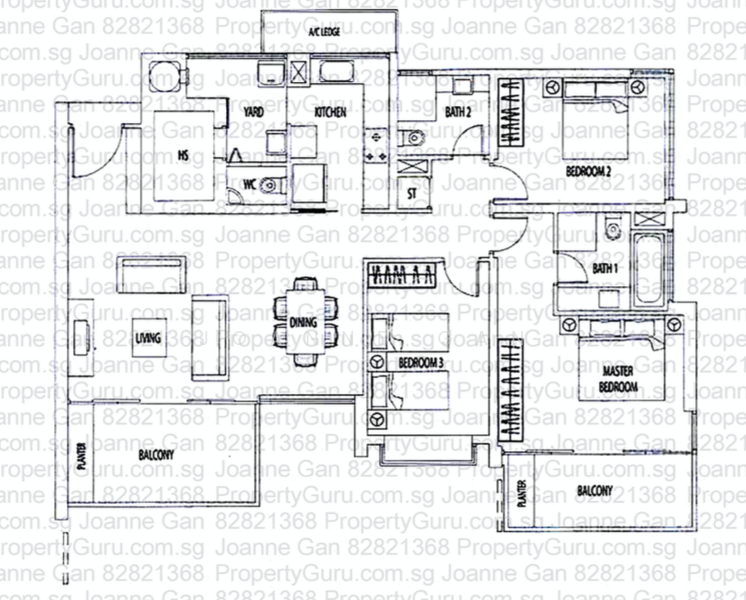 Rivergate, 99 Robertson Quay, 3 Bedrooms, 1,539 sqft, Apartment For Rent, by Joanne Gan, 19678280 - PropertyGuru.com.sg