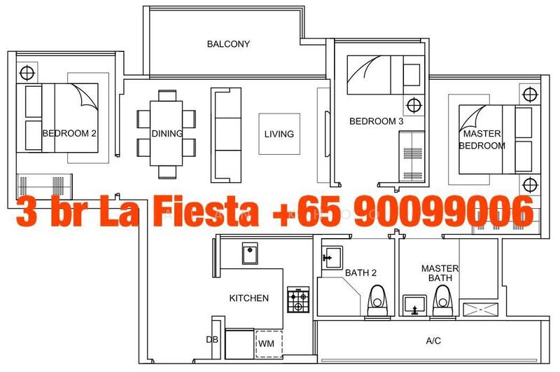 3Bed-840 sqft