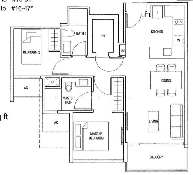 Bartley Residences, 1 Lorong How Sun, Hougang / Punggol / Sengkang, 2 Bedrooms, 797 sqft, Apartment For Rent, by Dulcie Liu, 19706248 - PropertyGuru.com.sg