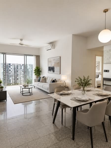 Blossoms @ Woodleigh, 14 Woodleigh Close, 4 Bedrooms, 1,410 sqft, Condominium For Rent, by Bernard Ying, 19713556 - AI generated Furnishing - PropertyGuru.com.sg